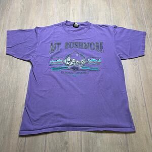 Vintage 90s Mt Rushmore National Memorial t shirt men XL Made in USA